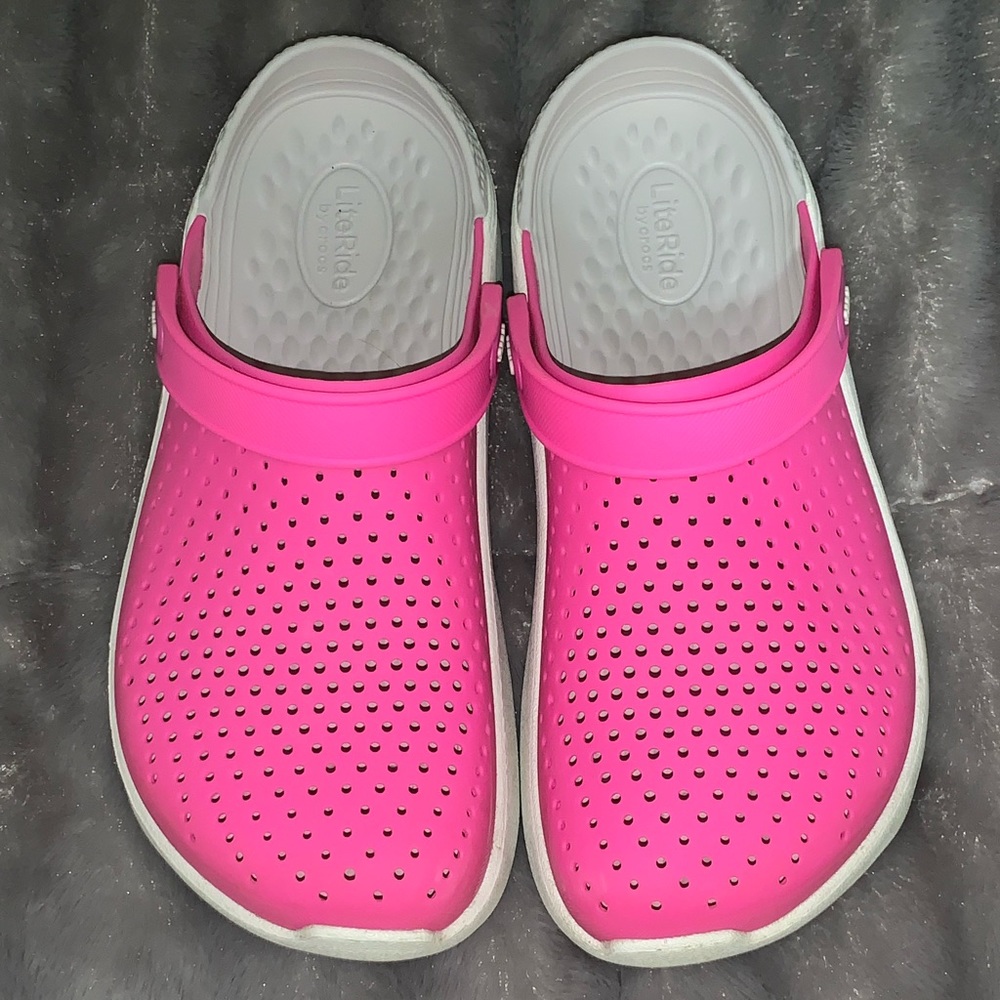 Pink CROCS LiteRide Size 10